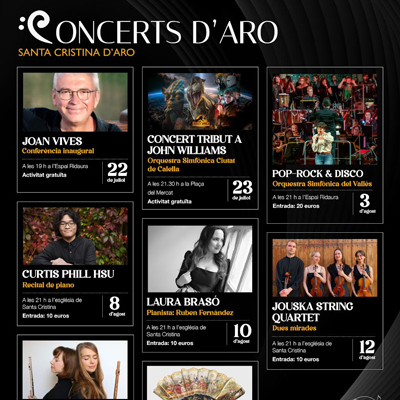 Festival Concerts d'Aro - Santa Cristina d'Aro 2025 Festival Concerts d'Aro - Santa Cristina d'Aro 2025