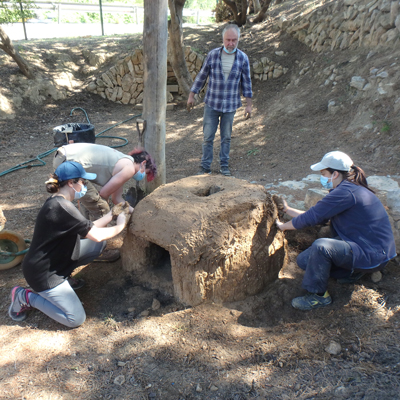 Construcció d'un forn ibèric - Calafell