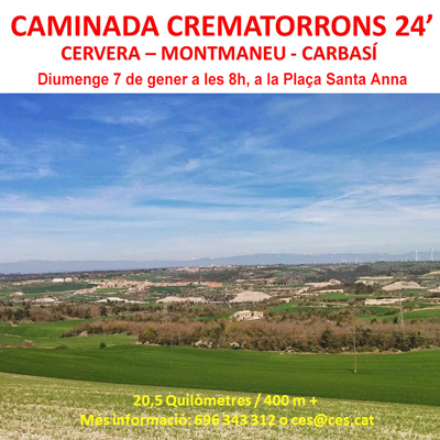 Caminada Crematorrons, Cervera, 2024 Caminada Crematorrons, Cervera, 2024