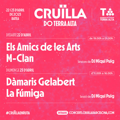 Festival Cruïlla DO Terra Alta, Batea, 2023 Festival Cruïlla DO Terra Alta, Batea, 2023