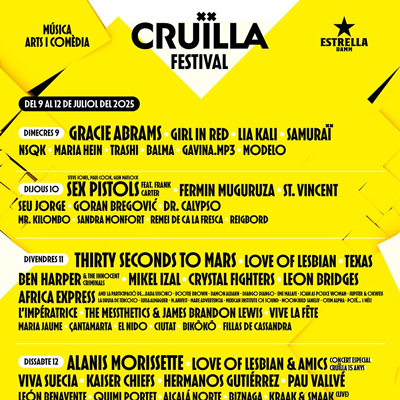 Festival Cruïlla, Barcelona, 2025