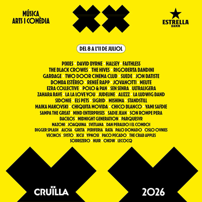 Festival Cruïlla, Barcelona, 2026