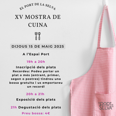 XVa Mostra de Cuina del Port de la Selva, 2025