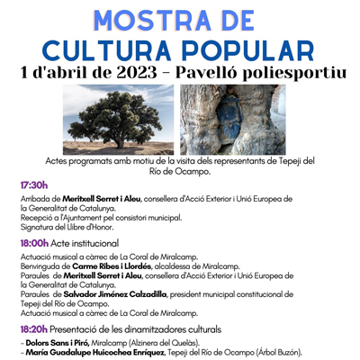 Mostra de Cultura Popular a Miralcamp, 2023 Mostra de Cultura Popular a Miralcamp, 2023