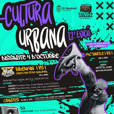 Festival de Cultura Urbana al Vendrell, 2025 Festival de Cultura Urbana al Vendrell, 2025