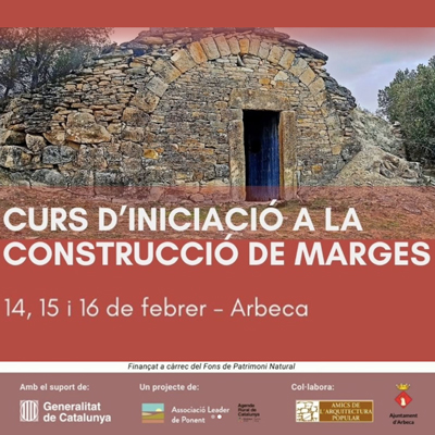 Curs d'Iniciació a la Construcció de Marges, Amics de l'Arquitectura Popular, Arbeca, 2025