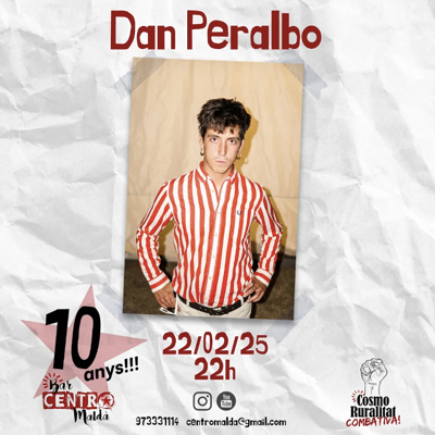 Concert de Dan Peralbo al Bar Centro, Maldà, 2025