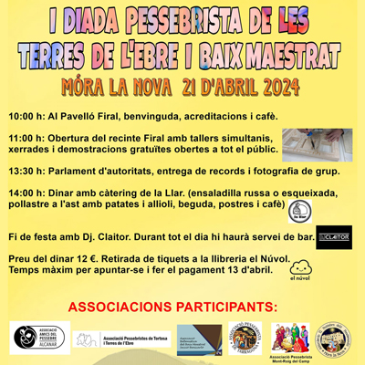 I Diada de Pessebristes de les Terres de l’Ebre i Baix Maestrat - Móra la Nova 2024 I Diada de Pessebristes de les Terres de l’Ebre i Baix Maestrat - Móra la Nova 2024