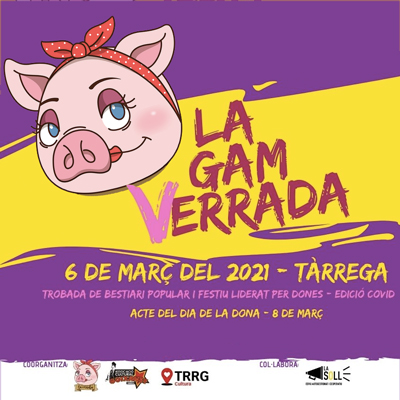 La Gamverrada, trobada de bestiari festiu liderat per dones, Dia de la Dona, Tàrrega