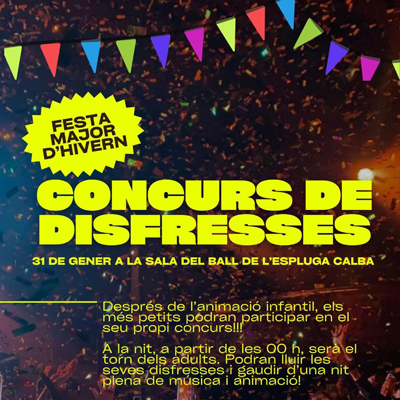 Concurs de Disfresses a l'Espluga Calba, 2026 Concurs de Disfresses a l'Espluga Calba, 2026