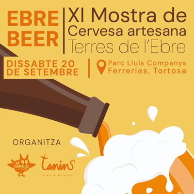 Ebre Beer. XI Mostra de cervesa artesana de les Terres de l'Ebre - Tortosa 2025 Ebre Beer. XI Mostra de cervesa artesana de les Terres de l'Ebre - Tortosa 2025