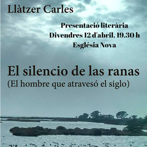 Llibre 'El silencio de las ranas' de Llàtzer Carles Llibre 'El silencio de las ranas' de Llàtzer Carles