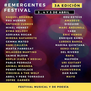 Emergentes Festival, música, poesia, online