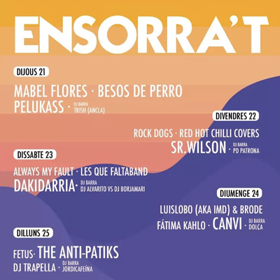 Festival de Música Ensorra’t, blanes, 2022