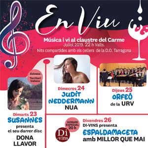 Cicle 'En Viu' a Valls, 2019
