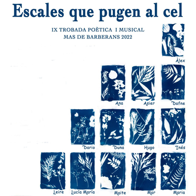 Trobada Poètica 'Escales que pugen al Cel', Mas de Barberans, 2022 Trobada Poètica 'Escales que pugen al Cel', Mas de Barberans, 2022