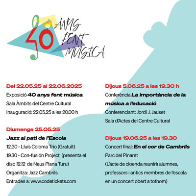 40è aniversari de l'Escola Municipal de Música de Cambrils, 2025