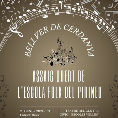 Assaig obert de l'Escola Folk del Pirineu, Bellver de Cerdanya, 2024