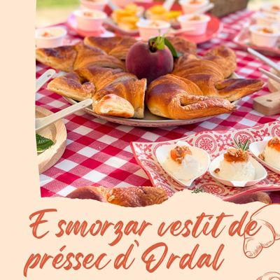 Esmorzar vestit de préssec d'Ordal, 2025, préssec d'Ordal