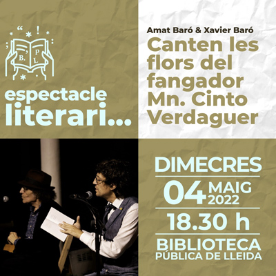 Espectacle literari d'Amat Baró i Xavier Baró Espectacle literari d'Amat Baró i Xavier Baró