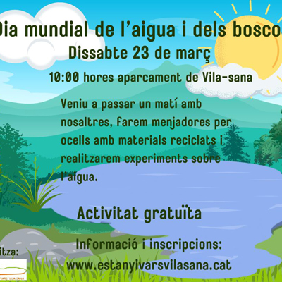 Dia Mundial de l'Aigua i dels Boscos a l'Estany d'Ivars i Vila-sana, 2024 Dia Mundial de l'Aigua i dels Boscos a l'Estany d'Ivars i Vila-sana, 2024