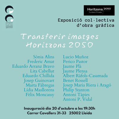 Exposició 'Transferir imatges. Horitzons 2050', espai cavallers, lleida, 2023