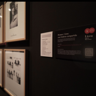 Exposició 'Museus i Liceu: una història compartida', Espai Lluís Companys. El Tarròs, 2022 Exposició 'Museus i Liceu: una història compartida', Espai Lluís Companys. El Tarròs, 2022