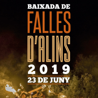 Fragment del cartell de la baixada de Falles d'Alins
