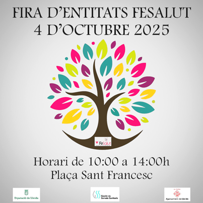 Fira d'Entitats de salut de les Terres de Lleida, Fesalut, Lleida, 2025 Fira d'Entitats de salut de les Terres de Lleida, Fesalut, Lleida, 2025