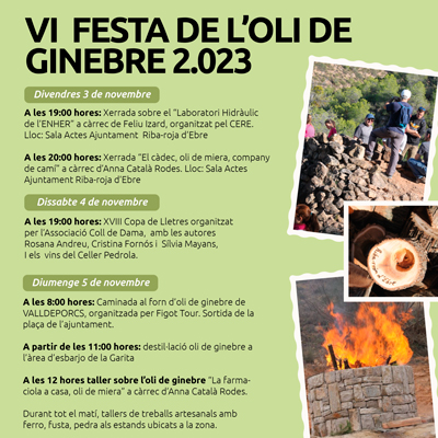 6a Festa de l'Oli de Ginebre - Riba-roja d'Ebre 2023 6a Festa de l'Oli de Ginebre - Riba-roja d'Ebre 2023