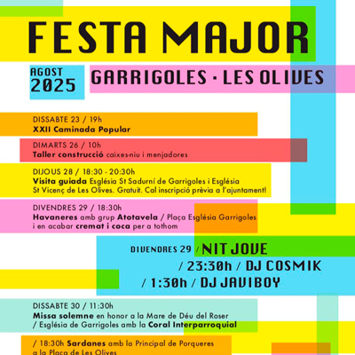 Festa Major - Garrigoles 2025