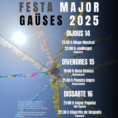 Festa Major - Gaüses 2025