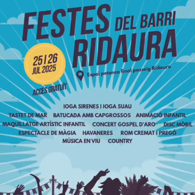 Festa Major - Ridaura 2025