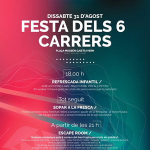 Festa dels 6 carrers a Mont-roig del Camp, 2019