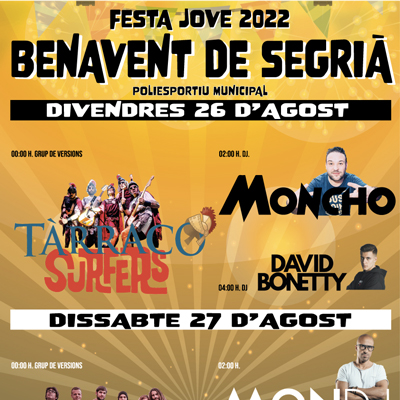 Festa Jove a Benavent del Segrià, 2022 Festa Jove a Benavent del Segrià, 2022