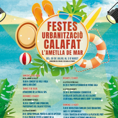 Festes Majors de Calafat - l'Ametlla de Mar 2025 Festes Majors de Calafat - l'Ametlla de Mar 2025