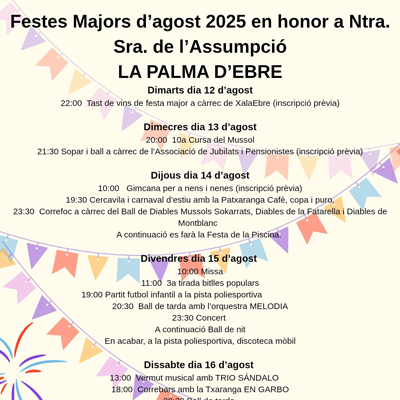 Festes Majors - La Palma d'Ebre 2025