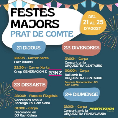 Festes Majors - Prat de Comte 2025