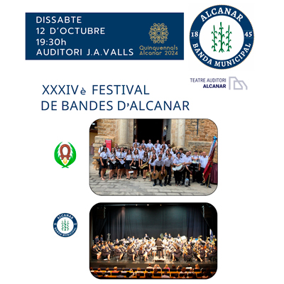 XXXIVè Festival de Bandes de Música - Alcanar 2024 XXXIVè Festival de Bandes de Música - Alcanar 2024