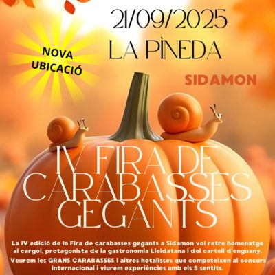 IV Fira de Carabasses Gegants, Fira de Carabasses Gegants, 2025, Sidamon IV Fira de Carabasses Gegants, Fira de Carabasses Gegants, 2025, Sidamon