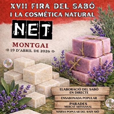 Fira del Sabó i cosmètica natural 2026, Montgai, Fira Net, Fira del Sabó i cosmètica natural 2026, Montgai, Fira Net,