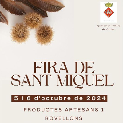 Fira de Sant Miquel d'Alfara de Carles 2024 Fira de Sant Miquel d'Alfara de Carles 2024