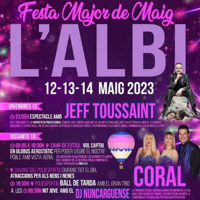 Festa Major de Maig de l'Albi 2023 Festa Major de Maig de l'Albi 2023