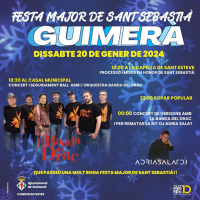 Festa Major de Sant Sebastià a Guimerà 2024 Festa Major de Sant Sebastià a Guimerà 2024