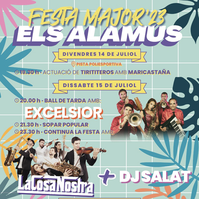 Festa Major dels Alamús, 2023