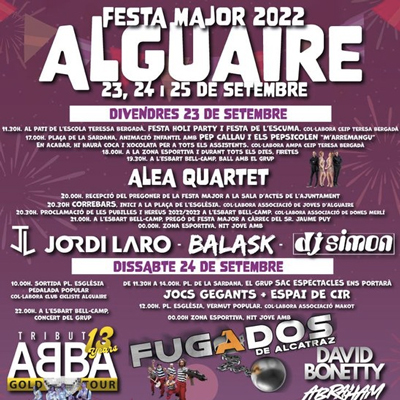 Festa Major d'Alguaire, 2022 Festa Major d'Alguaire, 2022