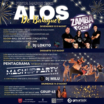 Festa Major d'Alòs de Balaguer, 2022