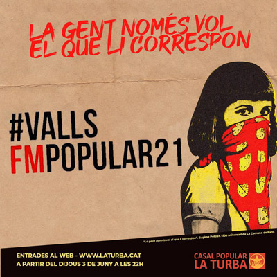 Festa Major Popular de La Turba, VAlls, 2021