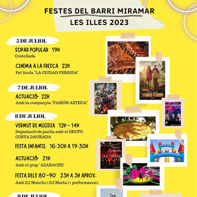 Festa Major del Barri de Miramar, Vila-seca, 2023 Festa Major del Barri de Miramar, Vila-seca, 2023