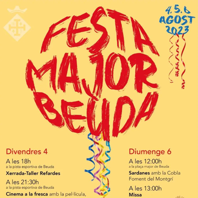 Festa Major de Beuda, 2023